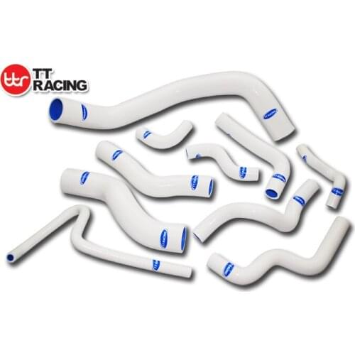 TT1602CWH - SILICONE RADIATOR HOSE KIT FOR NISSAN SILVIA 200SX 240SX S14 S15 SR20DET WHITE