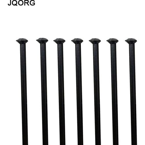 JQORG 14G Moutain Bike Spokes 304 Stainless Steel Material Straight Pull Spokes For Bicycle Wheels Diameter 2.0mm Black Spokes