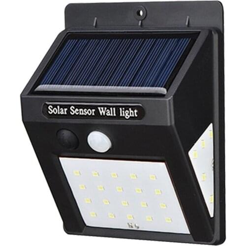 Waterproof Solar LED Street Light for Home Garden Fence PIR Motion Sensor Detection Wall Lamps 30 SMD2835 Leds Solar Light