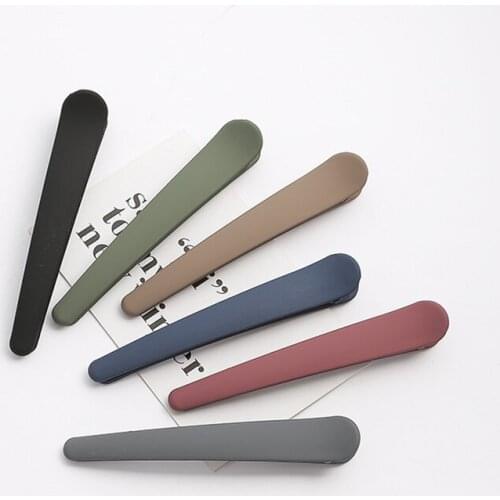 5pcs Girls Candy Color Duck Mouth Clip Women Fashion Plastic Hair Clip Hairpins Hair Accessories Sectioning Clamp Hairdressing