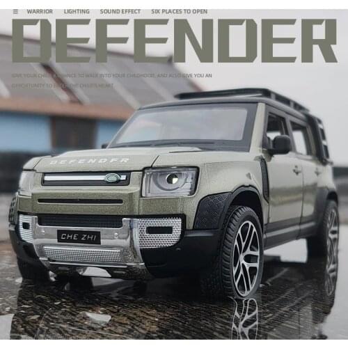 1:24 Land Rover Defender Alloy Racing Car Diecasts & Toy Vehicles Car Model Off-road Vehicle Car Toys For Kids Gifts