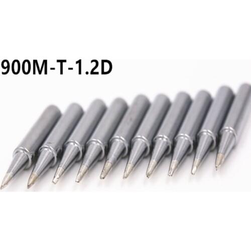 10PCS 900M-T-1.2D welding tips Screwdriver Electric Iron Tip 900M-T for Hakko