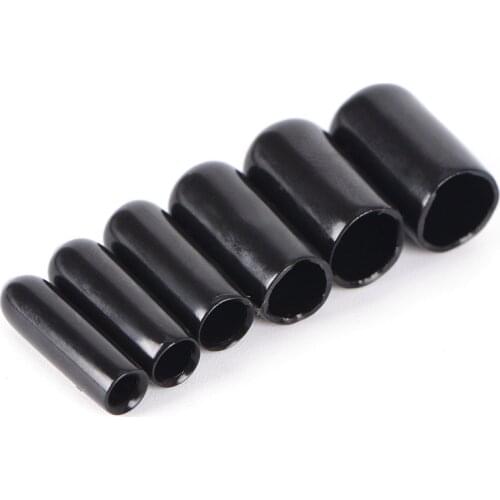10PCS New Rubber End Caps For 4 Lines Quad Stunt Kite Fixed Parts 3/4/5/6/7/8MM Black Wholesale