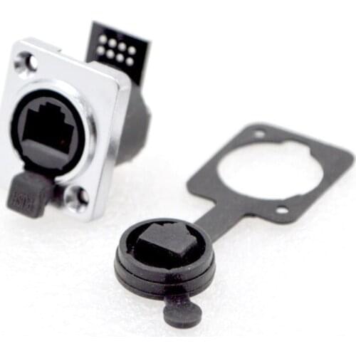 10PCS NEW Waterproof RJ45 Network Connector Straight Through Extension Single Network interface Connector Special Wholesale