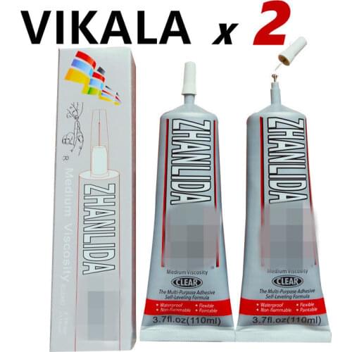 2Pcs 110ml Liquid E6000 Super Glue Strong Adhesive For Diy Diamond Painting Cloth Metal Fabric Rhinestones Crystal Glass