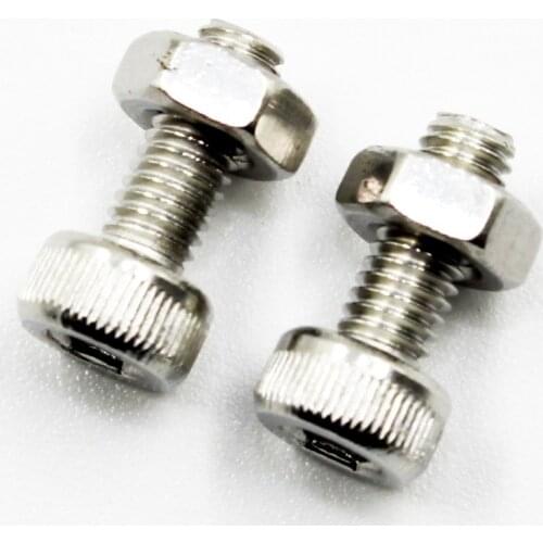 20pcs M3 x 8mm A2-70 304 DIN912 Stainless Steel Allen Hex Head Socket Cap Screw Bolt With Nuts