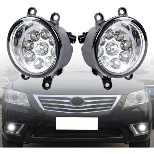 2x 9LED Fog Light Driving Lamp For Toyota Corolla Camry Yaris Lexus Avalon Yaris