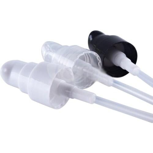 300/LOT Lotion Pump with clear Lid Bottle part for cosmetic