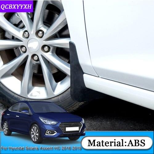 ABS Car Mud Flaps Sedan Mudguard Fender Mudflaps Splash Guards Mud Flap Car Accessories For Hyundai Solaris Accent HC 2018 2019