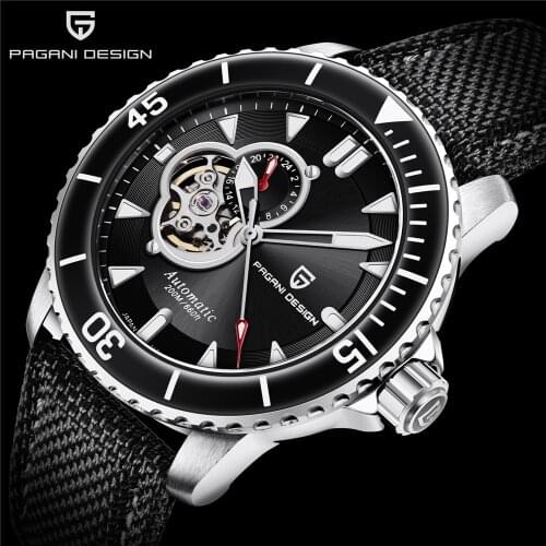 PAGANI DESIGN Top Brand Mechanical Watches For Men Nesun Luxury Sport Leather Automatic Watches Mens Clocks Relogio Masculino