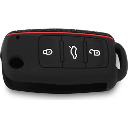 Car-Styling key cover case shell fob for VW Golf Bora Jetta POLO GOLF Passat For Skoda Octavia A5 Fabia For SEAT Ibiza Leon