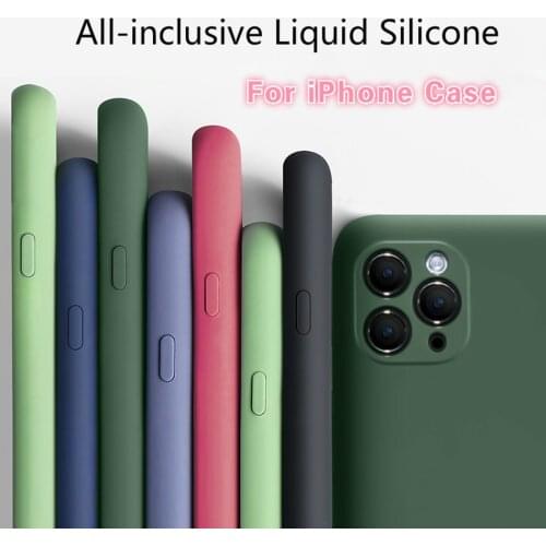 Phone Case for iPhone 11 Pro Max XR X XS Max 6 6s 7 8 Plus SE 2 2020 Case Magnetic Holder Liquid Silicone Cover Funda With Ring
