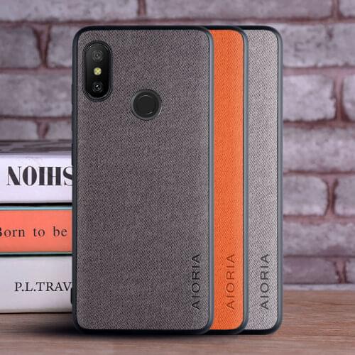 Luxury Fabrics Scratch-Resistant Case for Xiaomi Mi A2 Lite A1 A3 Mix 3 2S Soft Plain Leather Cover for Xiaomi Mi Max 3 Case