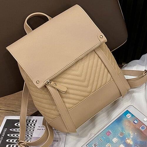 DORANMI Striped Schoolbag Womens Backpack 2021 Luxury Brand Designed Solid Rucksack Female Book Bags Mochila Back Bags SB606
