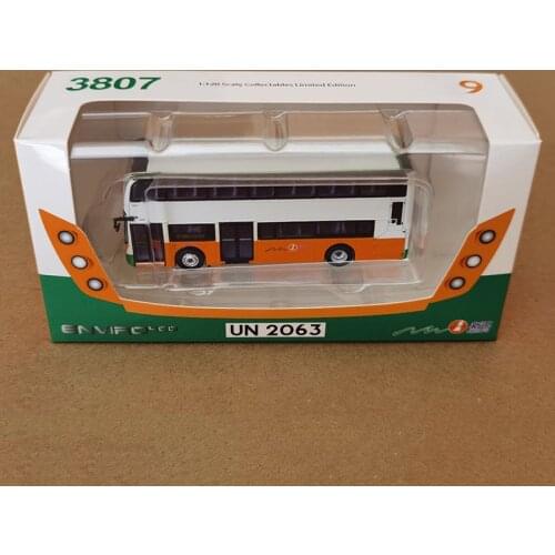 E400 Classic Hong Kong Bus Double-decker Bus 1/120Scale Alloy Simulation Car Model Collection Souvenir Gift Display Hot Toys