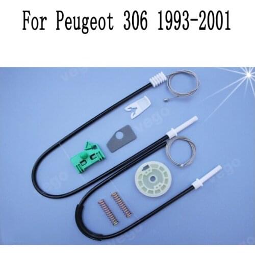 For PEUGEOT 306 1993-2001 Power Electric Car Window Regulator Window Lifter Repair Kit Set 2/3 , 4/5 door Front Right