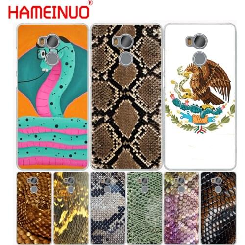 HAMEINUO Leather Snake Scales Cover phone Case for Xiaomi redmi 4 1 1s 2 3 3s pro note 4 4X 4A 5A