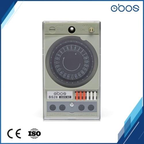 Good quality cheap price 220V 24 hours timer switch with 48times on/off per day minimum time set range 30 min free shipping