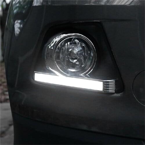 2 PCS DIY Car Styling NEW ABS Acrylic +PVC Two Models Highlight Daytime Running Lights for FROD Ecosport 2013 Accessories