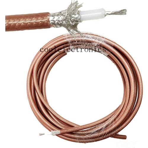 10m RG400 Double Shielded Copper Braid RF Coaxial cable Connector Coax Cable RG-400 Cable 50ohm 50cm 1m 2m 3m 5m 15m 20m