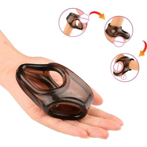 Ejaculation Male Cockring Sex Toys For Men Penis Erection Ring Enhancer Prolong Premature Time Delay Cock Lock Sex Product Dildo