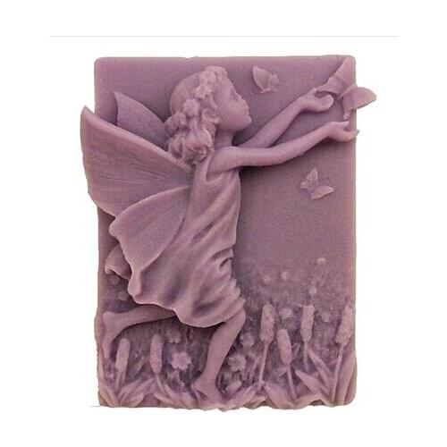 Food grade material (No odor, no oil stains) silicon soap mold Cake decoration mold Cake mold manual soap mold angel NO.:SO005