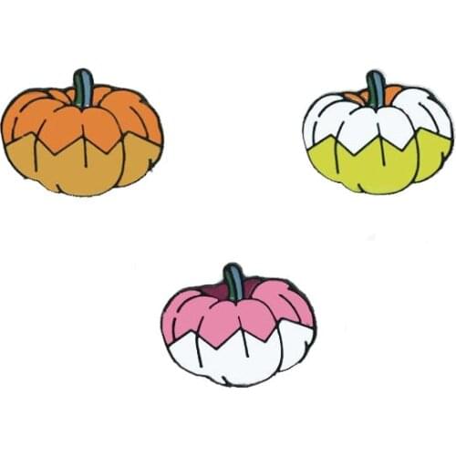 Coloful Pumpkin Metal Enamel Pin Delicious Small Pumpkin Badge Brooch Fun Trendy Costume Women Jewelry Gift