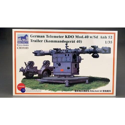 BRONCO CB35103 1/35 German Telemeter KDO Mod.40 w/Sd.Anh 52 Trailer