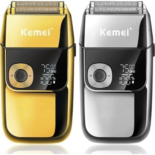 Original kemei barber professional beard hair shaver for men electric shaver rechargeable electric razor balds shaving machine