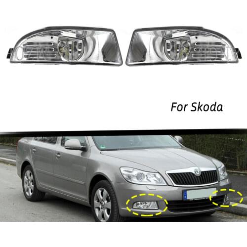 Fog Lights for Skoda Octavia A5 A6 MK2 FL 2009-2013 LED Fog Light for Skoda Superb MK2 2008-2013 Car Front Fog Lamp Headlight