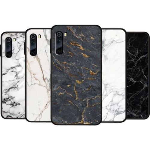 Sale Marble Texture Cellphone Cover For Xiaomi Redmi 4X 7A 5 Plus 6 6A 7 8 8A 9 Note 4 8 T 9 Pro Case