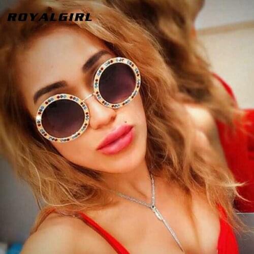 Женские солнцезащитные  круглые очки ROYAL GIRL China At AliExpress