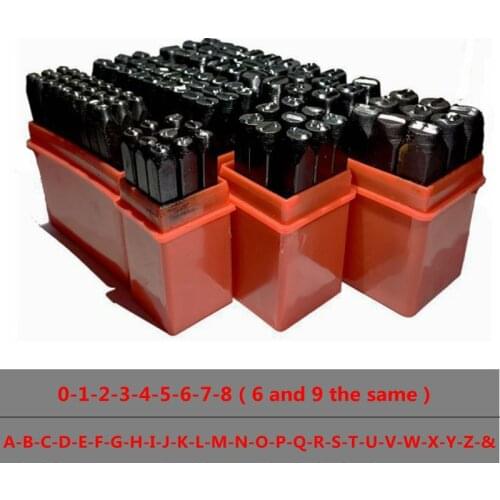 Number Letter Steel Die Metal Stamping Set Punching Leather Gold Silver DIY Jewelry Logo Stamps Craft Steel Puncher 2mm-12.5mm