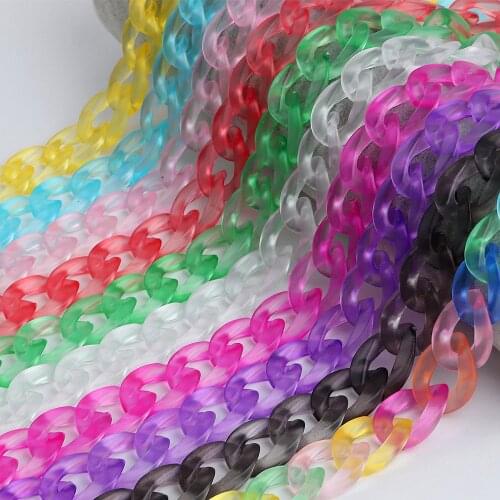 FishSheep Matte Colorful Acrylic Sunglasses Chains For Women Chic Reading Glasses Eyewears Cord Holder Neck Strap Lanyard 2021