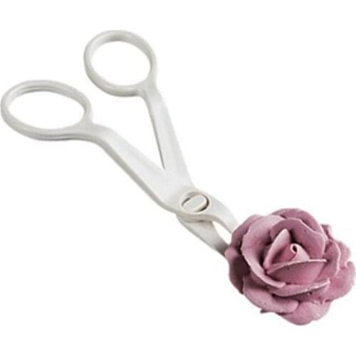 Piping Flower Scissors Nail Safety Rose Decor Lifter Fondant Cake Decorating Tray Cream Transfer Baking Pastry Tools