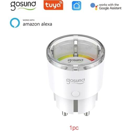 Gosund WiFi MINI Smart Plug Socket Smart Life Tuya Remote Control Home Appliances Works With Alexa Google Home No Hub Required