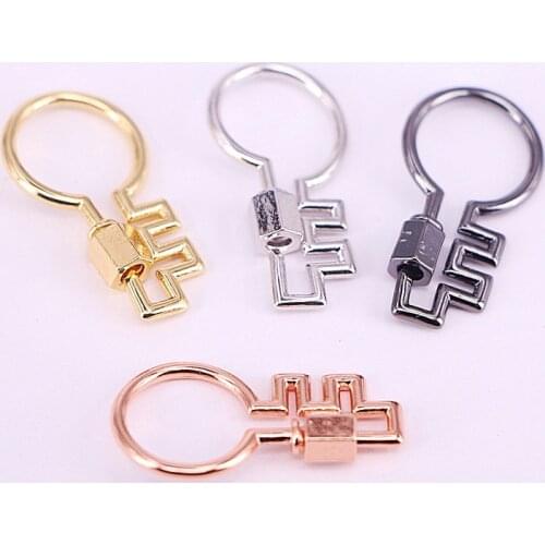10Pcs,Gold/Rose Gold/Metalblack Color Clasps Supplies Copper Connector Hook Fasteners Key Screw Clasps For Jewelry Making