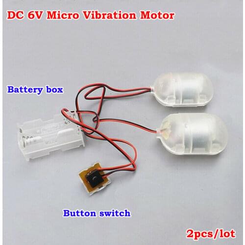 1 Pair DC 6V Small Mini R260 Strong Vibration Vibrating Motor DIY Massager/ Feeder