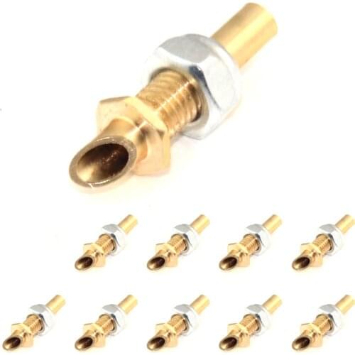 10Pcs RC Boat Inlet Nozzle M5 Brass Nozzle for Water Cooling System