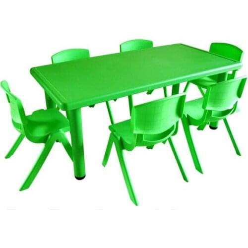 120*60*50cm high quality Children Tables kindergarten desk with 6 pieces Chairs