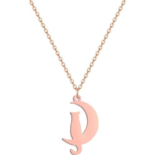 2020 retro fashion stainless steel necklace holiday gift simple romantic girl necklace cute animal necklace