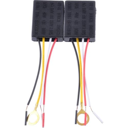 2pcs/lot AC 100-240V 3 Way Touch Sensor Switch Control for Desk Lamp Bulb Dimmer Part
