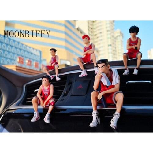 Anime Basketball Player Doll Car Ornaments Cartoon Character Model Auto Console Decorations Parking Sign Car Accessories
