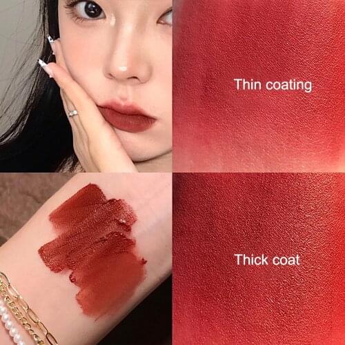1 Pcs Velvety Matte Lipstick Long Lasting Nonstick Cup Not Fade Makeup Cosmetics For Girl Women MH88