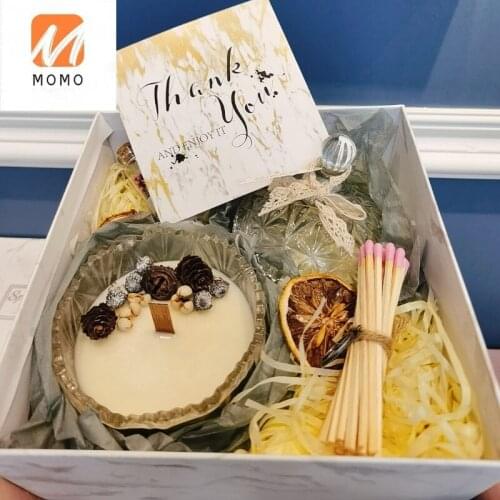 Tea Light Aromatherapy Candle Incense Handmade Light Luxury Fragrance Cup Gift Box Gift Gift