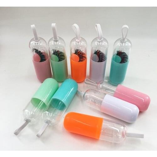 New Product Pill Capsule Case Packaging Box Private Label 2020 Eyelash Packaging Box