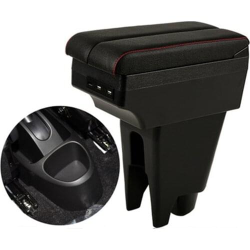 For Peugeot 107 armrest box central content box interior Armrests Storage car-styling accessories part with USB interface