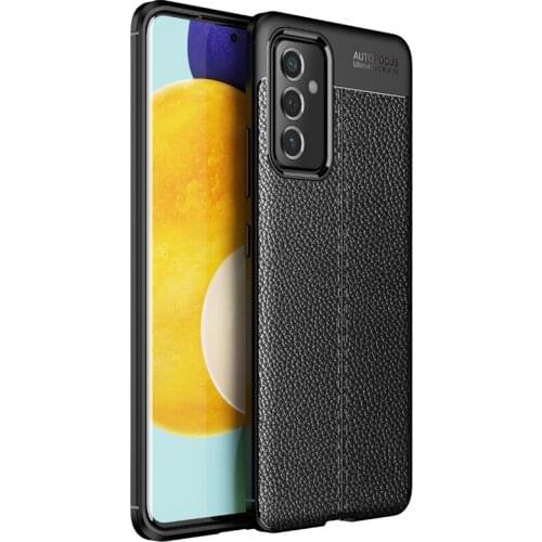 For Samsung Galaxy A82 5G Luxury Soft Silicon Litchi Striae Leather Cases For Galaxy A82 5G Case Coque Shock Proof Back Cover