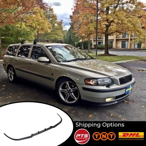 For Volvo S60R V70 CUPRA R FRONT SPOILER BUMPER LIP Euro Spoiler Lip Universal 3 pcs Body Kit