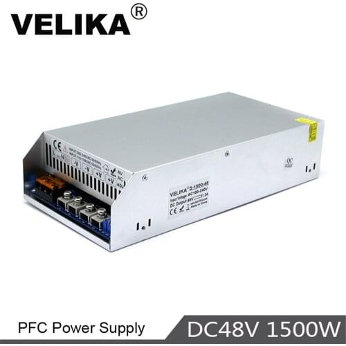 1500W 48V 31.3A Power Supply Driver Transformers AC100-240V TO DC48V Switch Power Supplies for CCTV 3D Printer Stepper Motor Led